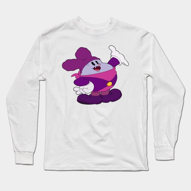 Chowder 1930s Cuphead rubber hose cartoon style Long Sleeve T-Shirt by Kevcraven